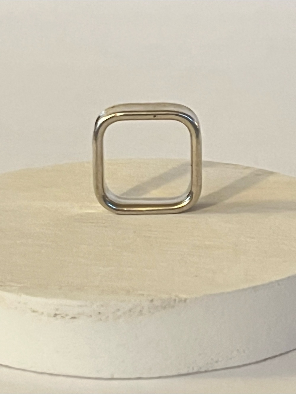 Tiffany & Co. 1837 Square Wide Band Ring .925 SS Size 8 Retired Unisex - Picture 11 of 12